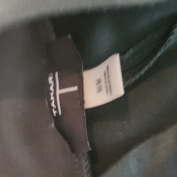 T Tahari Pants Womens Size M Hunter Green Pull On Straight Leg - Picture 9 of 11